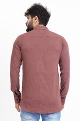 Abstract Jacquard Burgundy Shirt