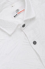 Ellipse Jacquard White Shirt