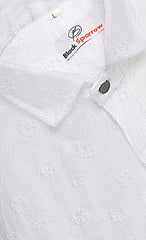 Lupine Jacquard White Shirt